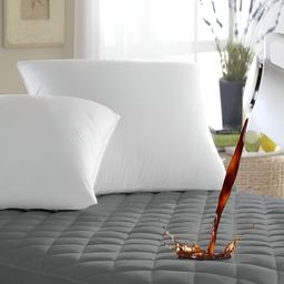 RF RELAXFEEL SilverToned Fitted King Size Cotton Water Resistant Mattress Protector-picture-16