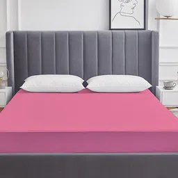 Adbeni HOME Terry Cortridge Pink 200 GSM Waterproof Mattress Protector-image-31