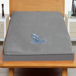 RF RELAXFEEL Grey Cotton Fitted King Size Water Resistant Mattress Protector-picture-5