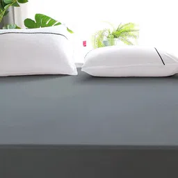Adbeni Home Grey Terry Cortridge Cotton 200 GSM Waterproof Mattress Protector-image-22
