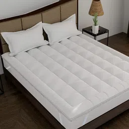 Comfowell White Cotton Single Water Resistant Mattress Protector-image-28