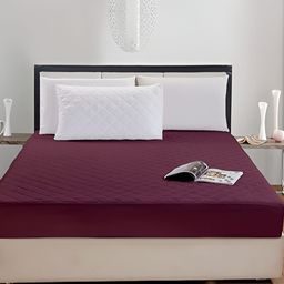 Comfowell Maroon Cotton Water Resistant Mattress Protector-picture-16
