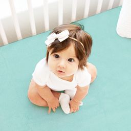 BIANCA Infants Kids Sea Green Solid Waterproof Mattress Protector-picture-20
