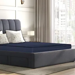 Stylista Blue Cotton Water Resistant Elastic Strap Queen Mattress Protector-picture-29