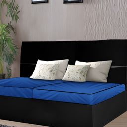Stylista Blue Cotton Water Resistant Elastic Strap Double Size Mattress Protector-picture-10