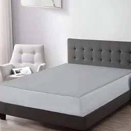 RF RELAXFEEL Grey Fitted King Size Cotton Water Resistant Mattress Protector image 4