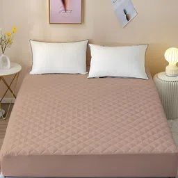 RF RELAXFEEL Beige Cotton Water Resistant Fitted King Size Mattress Protector image 2