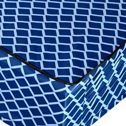 Stylista Blue Cotton Water Resistant Elastic Strap Queen Size Mattress Protector image 3
