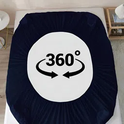 Comfowell Geometric Textured Water Resistant King Size Fitted Mattress Protector image 3