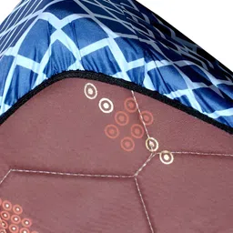 Stylista Blue Cotton Water Resistant Elastic Strap Queen Size Mattress Protector image 4