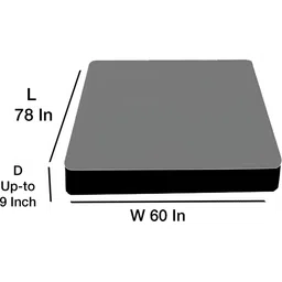 Stylista Blue Cotton Water Resistant Elastic Strap Queen Size Mattress Protector image 2