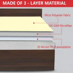 AJISH Red Polycotton Water Resistant Mattress Protector image 2