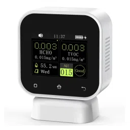 FNIRSI SFD-02 4-in-1 Indoor Air Quality Monitor with Touchscreen Formaldehyde (HCHO) & TVOC Detector For Real-time Temperature & Humidity Tester FNIRSI SFD-02 4-in-1 Indoor Air Quality Monitor with Touchscreen Formaldehyde (HCHO) & TVOC Detector For Real-time Temperature & Humidity Tester image 1