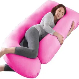 wild mint Polyester Fibre Pregnancy Pillow Pack of 1 Solid ultra soft j shaped-picture-29