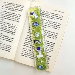 airashii Space Sparkly Glitter Ruler 20cm Cartoon Astronaut School Ruler for Kids Scale Ruler-picture-22