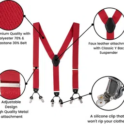 the tie hub Y- Back Suspenders for Men image 4