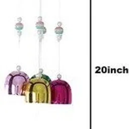 novowels Colorfull Effil Tower 5 Bell Decorative Showpiece - 18 cm image 2