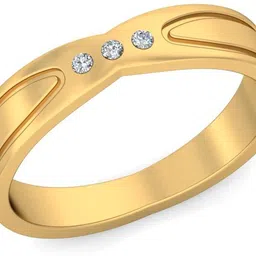 avsar AVR528YBR 14kt Cubic Zirconia Yellow Gold ring image 4