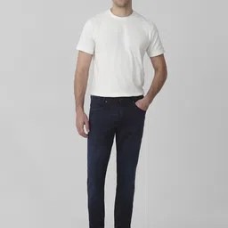 mufti Men Skinny Mid Rise Blue Jeans image 5