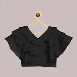 nakuumbros Polka Print Stitched Lehenga & Crop Top image 5