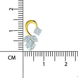 Sparkles Certified Lab Grown Diamond Yellow Gold 14kt Stud Earring image 2