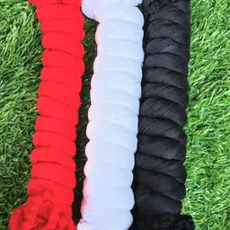 umangcreation Chiffon Solid Red, White, Black Women Dupatta image 1