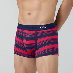 XYXX Men Striped Pack of 2 Streax Intellieaze Super Combed Cotton Trunk XYTRNK2PCKN582 image 4