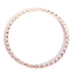 Priyaasi Set Of 2 Rose-Gold Plated Handcrafted AD Studded Handcrafted Bangles image 3