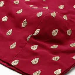 Ethnovog Magenta  Beige Made to Measure Lehenga  Blouse With Dupatta image 3
