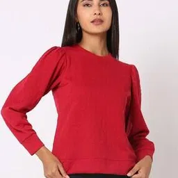 fig Floral Pattern Sweatshirt with Ribbed Hem-picture-16