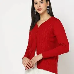avaasa mix n' match Women V-Neck Cardigan-picture-40