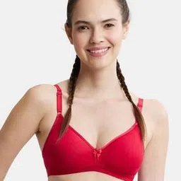 jockey 1581 Wirefree Non-Padded Super Combed Cotton Elastane Stretch Medium Coverage Beginners Bra-picture-42
