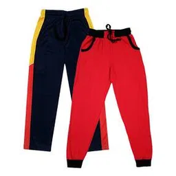 indiweaves Boys Pack of 2 Fitted Track Pants with Elasticated Waist-picture-38
