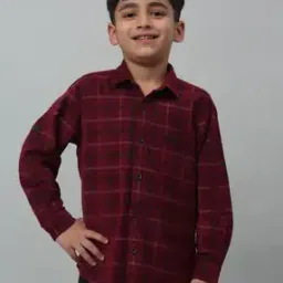 cantabil Boy Relaxed Fit Checked Shirt-picture-24