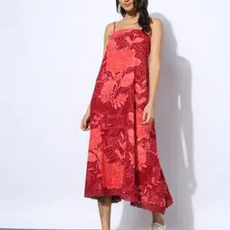svrnaa by azorte Women Floral Print A-Line Dress-picture-25