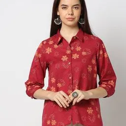 Women Printed Regular Fit Shirt-image-46