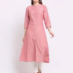 largish Stripes A-Line Kurta-picture-11