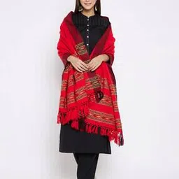 vero amore Woven Shawl with Fringed Border-picture-25