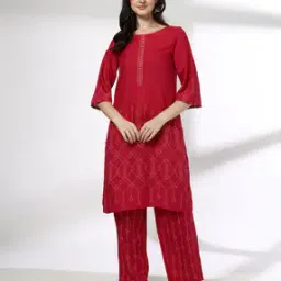 siyahi Women Printed Straight Kurta & Pants Set-picture-12
