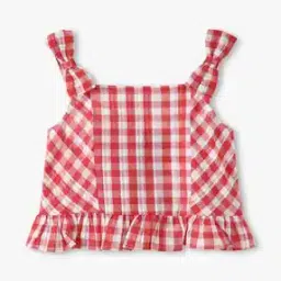 kg frendz Girls Gingham Checked Regular Fit Top-picture-32