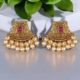 vighnaharta fashion jewellery Women Chandbali Earrings-picture-20