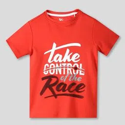 Typographic Print Relaxed Fit Cotton Round-Neck T-Shirt-image-16