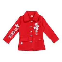 cutecumber Girls Floral Print Button-Down Jacket with Flap Pockets-picture-28