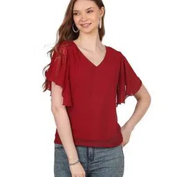 fashjons 360 Women Swiss-Dot Regular Fit Top-picture-14