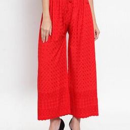 clora creation Embroidered Palazzos with Drawstring-picture-45