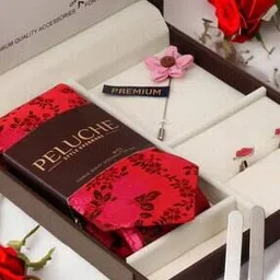 peluche Woven Tie with Cufflinks Set-picture-21