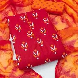 svaraa Women Ikat Print 3-Piece Unstitch Dress Material-picture-15