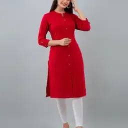 women touch Solid Straight  Fit Kurta-picture-49