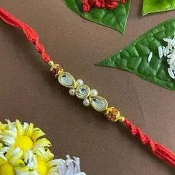 digital dress room Kundan & Beaded Tie-Up Rakhi-picture-31