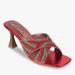 catwalk Women Embellished Kitten-Heeled Sandals-picture-39